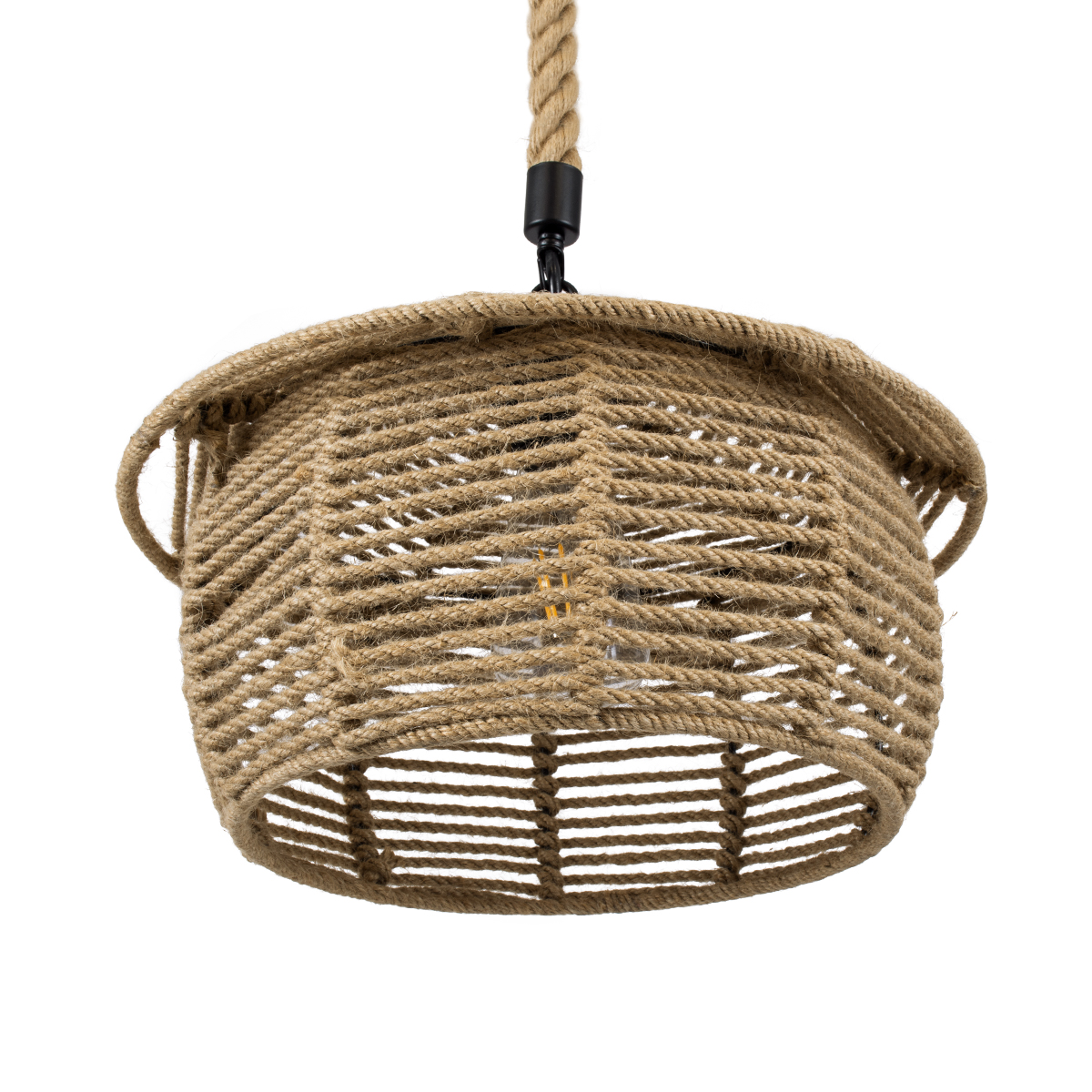 LEDTM® SPIRIT 01607 Boho Κρεμαστό Φωτιστικό Οροφής με Ντουί 1 x E27 AC 220-240V IP20 - Μπεζ - Μ35 x Π35 x Y30cm - Image 6