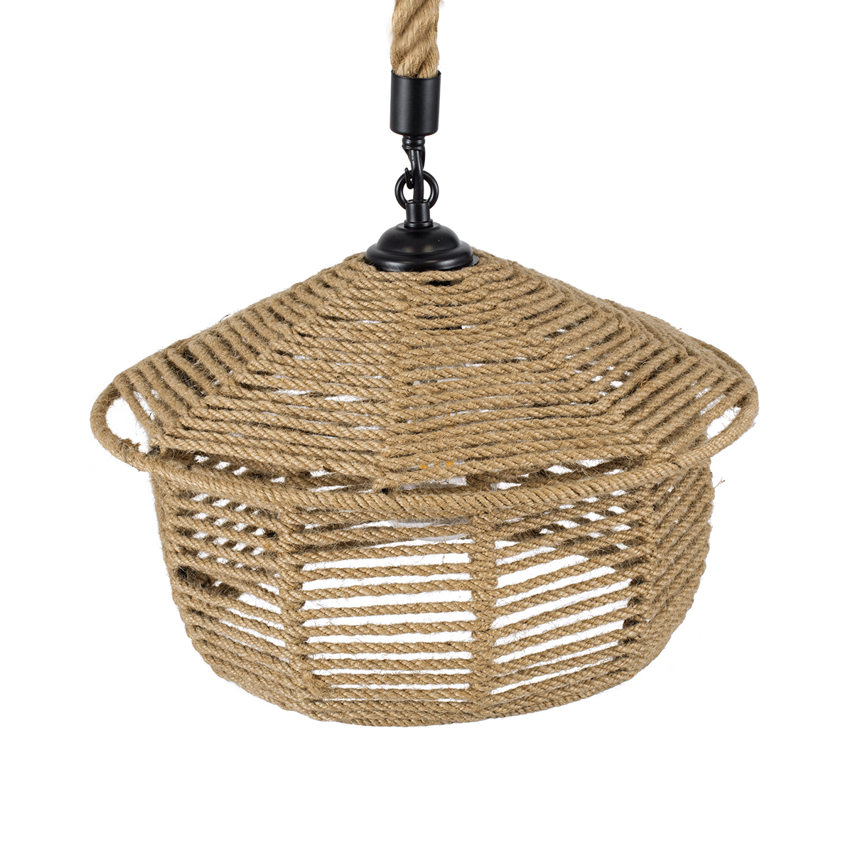 LEDTM® SPIRIT 01607 Boho Κρεμαστό Φωτιστικό Οροφής με Ντουί 1 x E27 AC 220-240V IP20 - Μπεζ - Μ35 x Π35 x Y30cm - Image 7