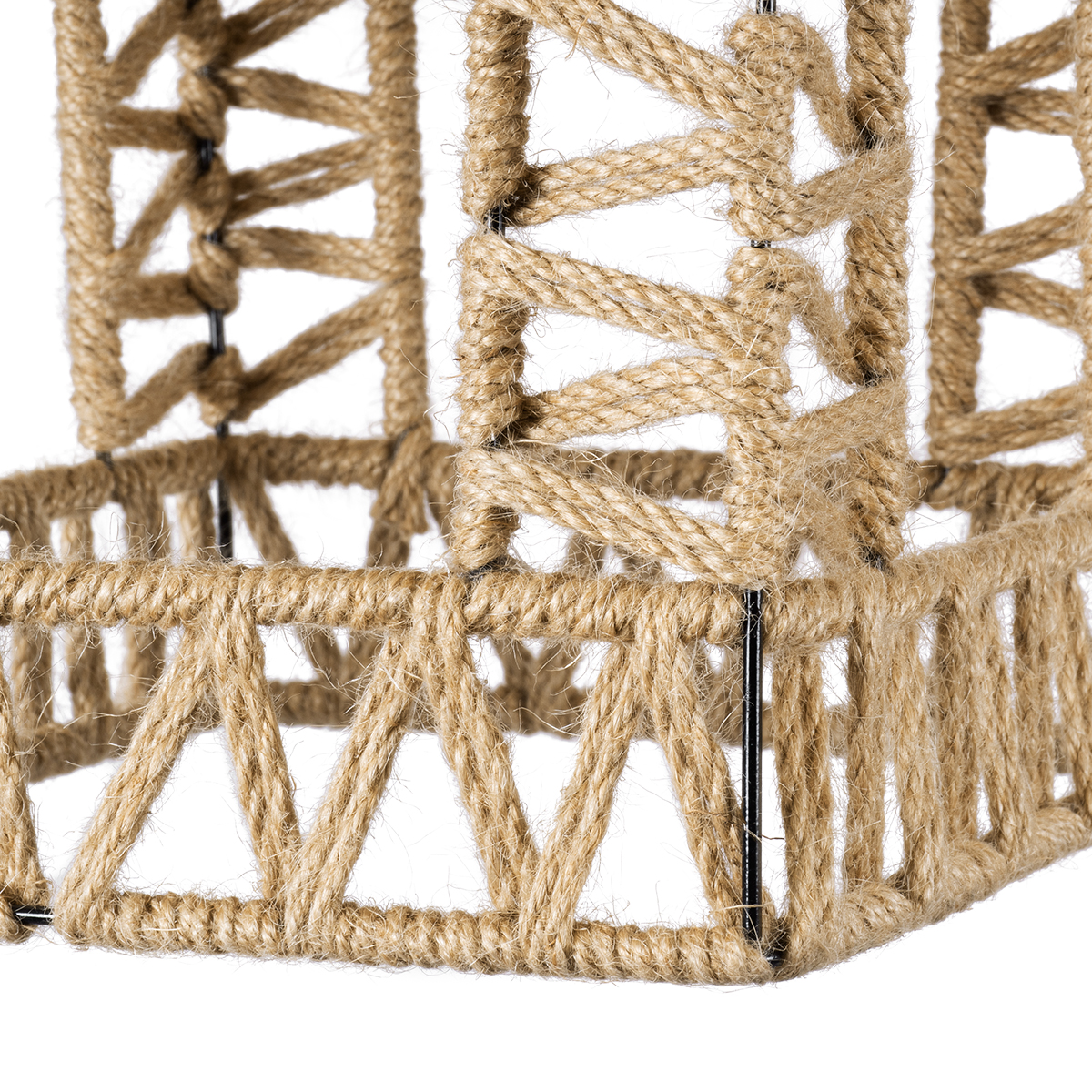 LEDTM® SPIKY 01613 Boho Κρεμαστό Φωτιστικό Οροφής με Ντουί 1 x E27 AC 220-240V IP20 - Μπεζ - Μ43 x Π43 x Y28cm - Image 8