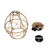 LEDTM® TELAN 01615 Vintage Κρεμαστό Φωτιστικό Οροφής με Ντουί 1 x E27 AC 220-240V IP20 - Μπεζ - Μ30 x Π30 x Υ38cm - Image 11