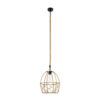 LEDTM® TELAN 01615 Vintage Κρεμαστό Φωτιστικό Οροφής με Ντουί 1 x E27 AC 220-240V IP20 - Μπεζ - Μ30 x Π30 x Υ38cm - Image 4