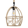 LEDTM® TELAN 01615 Vintage Κρεμαστό Φωτιστικό Οροφής με Ντουί 1 x E27 AC 220-240V IP20 - Μπεζ - Μ30 x Π30 x Υ38cm - Image 5