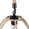 LEDTM® TELAN 01615 Vintage Κρεμαστό Φωτιστικό Οροφής με Ντουί 1 x E27 AC 220-240V IP20 - Μπεζ - Μ30 x Π30 x Υ38cm - Image 9