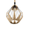 LEDTM® CONICAL 01617 Vintage Κρεμαστό Φωτιστικό Οροφής με Ντουί 1 x E27 AC 220-240V IP20 - Μαύρο & Μπεζ - Μ30 x Π30 x Υ40cm - Image 6