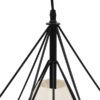 LEDTM® KAIRI 01618 Μοντέρνο Κρεμαστό Φωτιστικό Οροφής με Ντουί 1 x E27 AC 220-240V IP20 - Μαύρο & Λευκό - Μ38 x Π38 x Υ39cm - Image 6