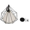LEDTM® KAIRI 01618 Μοντέρνο Κρεμαστό Φωτιστικό Οροφής με Ντουί 1 x E27 AC 220-240V IP20 - Μαύρο & Λευκό - Μ38 x Π38 x Υ39cm - Image 8