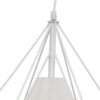 LEDTM® KAIRI 01619 Μοντέρνο Κρεμαστό Φωτιστικό Οροφής με Ντουί 1 x E27 AC 220-240V IP20 - Λευκό - Μ38 x Π38 x Υ39cm - Image 6