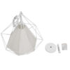 LEDTM® KAIRI 01619 Μοντέρνο Κρεμαστό Φωτιστικό Οροφής με Ντουί 1 x E27 AC 220-240V IP20 - Λευκό - Μ38 x Π38 x Υ39cm - Image 8