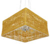 LEDTM® INCASS 01629 Vintage Κρεμαστό Φωτιστικό Οροφής με Ντουί 5 x E27 AC 220-240V IP20 - Μπεζ - Μ40 x Π40 x Υ22.5cm - Image 6