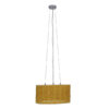 LEDTM® INCASS 01630 Vintage Κρεμαστό Φωτιστικό Οροφής με Ντουί 3 x E27 AC 220-240V IP20 - Μπεζ - Μ40 x Π40 x Υ22cm - Image 3