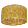 LEDTM® INCASS 01630 Vintage Κρεμαστό Φωτιστικό Οροφής με Ντουί 3 x E27 AC 220-240V IP20 - Μπεζ - Μ40 x Π40 x Υ22cm - Image 6