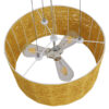 LEDTM® INCASS 01630 Vintage Κρεμαστό Φωτιστικό Οροφής με Ντουί 3 x E27 AC 220-240V IP20 - Μπεζ - Μ40 x Π40 x Υ22cm - Image 7