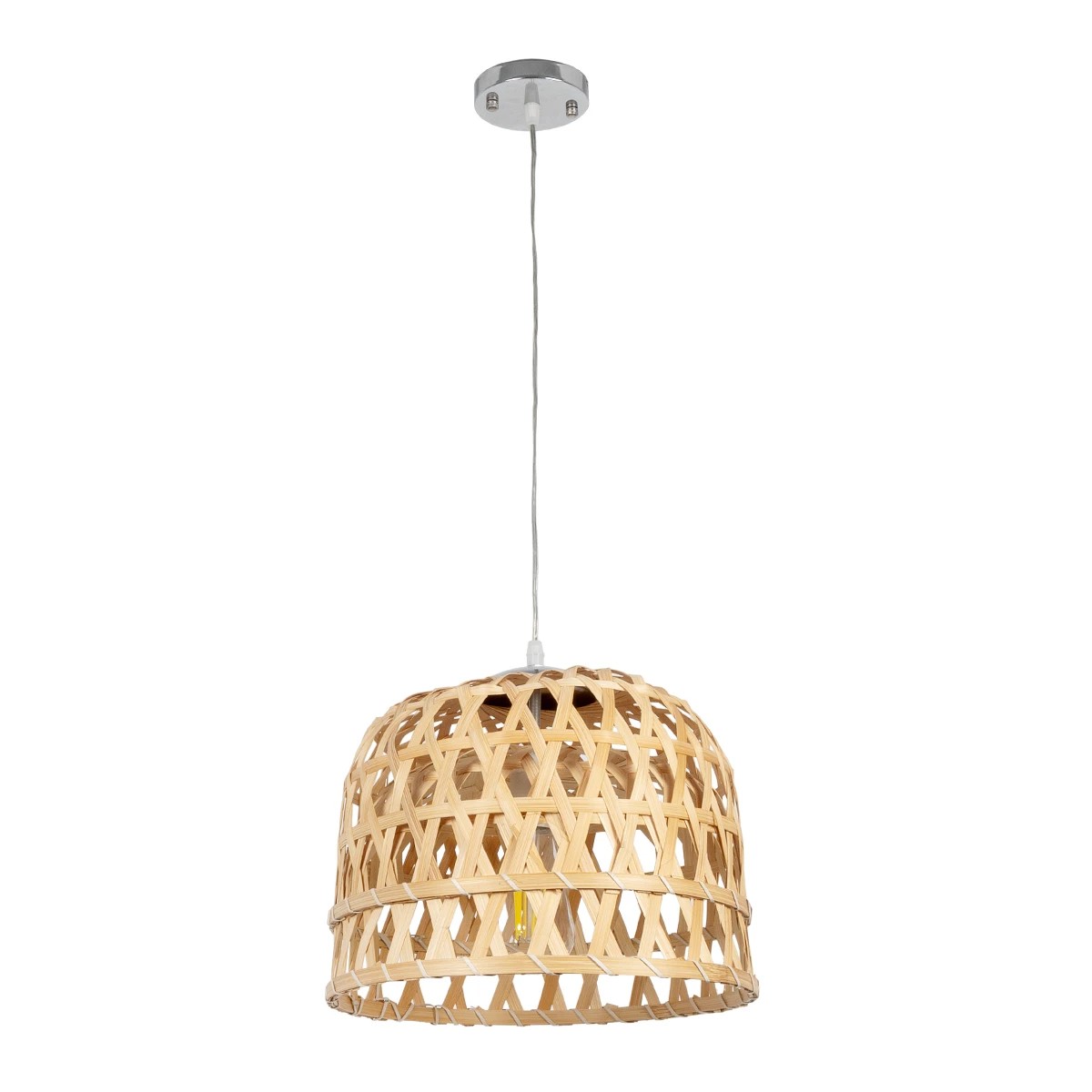LEDTM® MANGEA 01634 Boho Κρεμαστό Φωτιστικό Οροφής με Ντουί 1 x E27 AC 220-240V IP20 - Μπεζ - Μ32 x Π32 x Υ30cm - Image 4