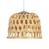 LEDTM® MANGEA 01634 Boho Κρεμαστό Φωτιστικό Οροφής με Ντουί 1 x E27 AC 220-240V IP20 - Μπεζ - Μ32 x Π32 x Υ30cm - Image 5
