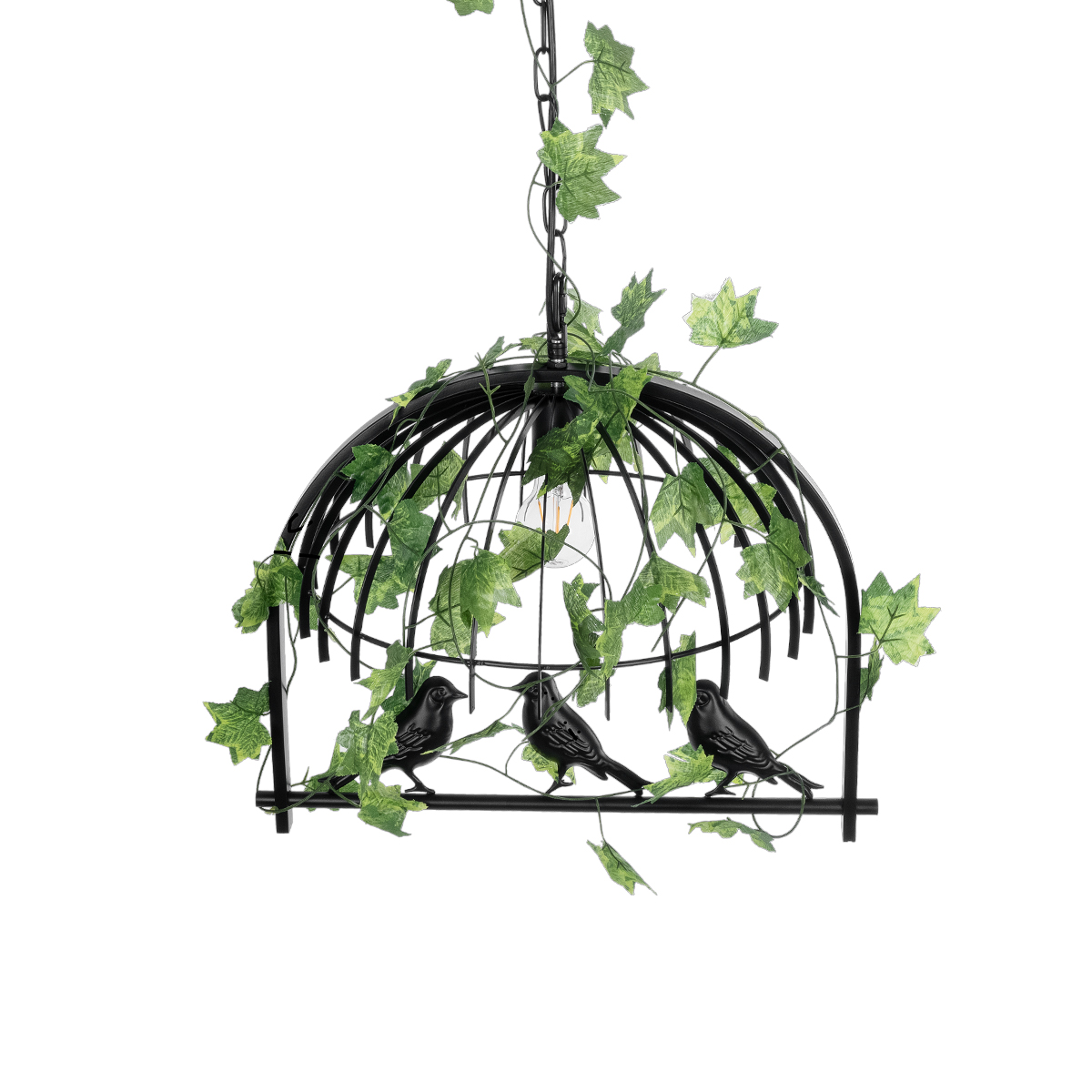 LEDTM® NEST 01640 Vintage Κρεμαστό Φωτιστικό Οροφής με Ντουί 1 x E27 AC 220-240V IP20 - Μαύρο & Πράσινο - Μ48 x Π38 x Υ40cm - Image 7