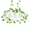 LEDTM® NEST 01647 Vintage Κρεμαστό Φωτιστικό Οροφής με Ντουί 3 x E27 AC 220-240V IP20 - Λευκό & Πράσινο - Μ86 x Π38 x Y37cm - Image 6