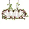 LEDTM® NEST 01648 Vintage Κρεμαστό Φωτιστικό Οροφής με Ντουί 3 x E27 AC 220-240V IP20 - Χάλκινο & Πράσινο - Μ85.5 x Π37.5 x Y38cm - Image 7