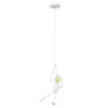 LEDTM® LITTLE MAN 01651 Μοντέρνο Κρεμαστό Φωτιστικό Οροφής με Ντουί 1 x E27 AC 220-240V IP20 - Λευκό - Μ20 x Π20 x Υ40cm - Image 2