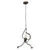 LEDTM® LITTLE MAN 01653 Μοντέρνο Κρεμαστό Φωτιστικό Οροφής με Ντουί 1 x E27 AC 220-240V IP20 - Χάλκινο - Μ20 x Π20 x Υ40cm - Image 2