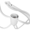 LEDTM® LITTLE MAN 01654 Μοντέρνο Κρεμαστό Φωτιστικό Οροφής με Ντουί 3 x E27 AC 220-240V IP20 - Λευκό - Μ45 x Π45 x Υ40cm - Image 4