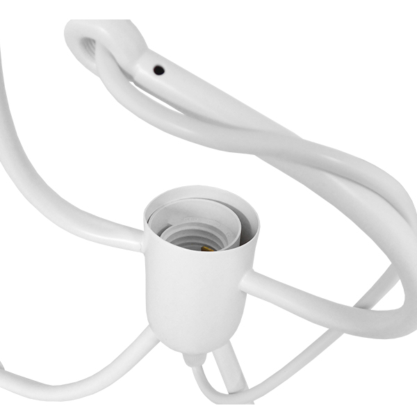 LEDTM® LITTLE MAN 01654 Μοντέρνο Κρεμαστό Φωτιστικό Οροφής με Ντουί 3 x E27 AC 220-240V IP20 - Λευκό - Μ45 x Π45 x Υ40cm - Image 4