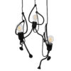 LEDTM® FIGURE 10001655 Παιδικό Κρεμαστό Φωτιστικό Οροφής με Ντουί 3 x E27 AC 220-240V IP20 - Μαύρο - Μ45 x Π45 x Υ40cm - Image 2