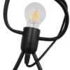 LEDTM® FIGURE 10001655 Παιδικό Κρεμαστό Φωτιστικό Οροφής με Ντουί 3 x E27 AC 220-240V IP20 - Μαύρο - Μ45 x Π45 x Υ40cm - Image 3
