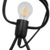 LEDTM® LITTLE MAN 01655 Μοντέρνο Κρεμαστό Φωτιστικό Οροφής με Ντουί 3 x E27 AC 220-240V IP20 - Μαύρο - Μ45 x Π45 x Υ40cm - Image 3