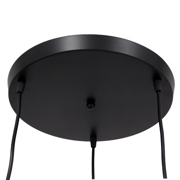 LEDTM® LITTLE MAN 01655 Μοντέρνο Κρεμαστό Φωτιστικό Οροφής με Ντουί 3 x E27 AC 220-240V IP20 - Μαύρο - Μ45 x Π45 x Υ40cm - Image 6