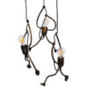 LEDTM® LITTLE MAN 01656 Μοντέρνο Κρεμαστό Φωτιστικό Οροφής με Ντουί 3 x E27 AC 220-240V IP20 - Χάλκινο - Μ45 x Π45 x Υ40cm - Image 2