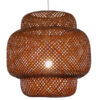 LEDTM® MALDIVES 01658 Boho Κρεμαστό Φωτιστικό Οροφής με Ντουί 1 x E27 AC 220-240V IP20 - Καφέ - Μ56 x Π56 x Υ54cm - Image 2