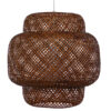 LEDTM® MALDIVES 01658 Boho Κρεμαστό Φωτιστικό Οροφής με Ντουί 1 x E27 AC 220-240V IP20 - Καφέ - Μ56 x Π56 x Υ54cm - Image 4