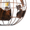 LEDTM® EARTH 01662 Vintage Κρεμαστό Φωτιστικό Οροφής με Ντουί 1 x E27 AC 220-240V IP20 - Χάλκινο - Μ30 x Π30 x Y30cm - Image 9