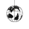 LEDTM® EARTH 01663 Vintage Κρεμαστό Φωτιστικό Οροφής με Ντουί 1 x E27 AC 220-240V IP20 - Μαύρο - Μ40 x Π40 x Υ38cm - Image 2