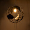 LEDTM® EARTH 01663 Vintage Κρεμαστό Φωτιστικό Οροφής με Ντουί 1 x E27 AC 220-240V IP20 - Μαύρο - Μ40 x Π40 x Υ38cm - Image 3