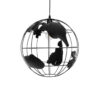 LEDTM® EARTH 01663 Vintage Κρεμαστό Φωτιστικό Οροφής με Ντουί 1 x E27 AC 220-240V IP20 - Μαύρο - Μ40 x Π40 x Υ38cm - Image 5