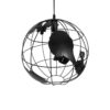 LEDTM® EARTH 01663 Vintage Κρεμαστό Φωτιστικό Οροφής με Ντουί 1 x E27 AC 220-240V IP20 - Μαύρο - Μ40 x Π40 x Υ38cm - Image 7