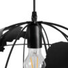 LEDTM® EARTH 01663 Vintage Κρεμαστό Φωτιστικό Οροφής με Ντουί 1 x E27 AC 220-240V IP20 - Μαύρο - Μ40 x Π40 x Υ38cm - Image 8