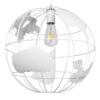 LEDTM® EARTH 01664 Vintage Κρεμαστό Φωτιστικό Οροφής με Ντουί 1 x E27 AC 220-240V IP20 - Λευκό - Μ40 x Π40 x Y40cm - Image 3