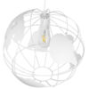 LEDTM® EARTH 01664 Vintage Κρεμαστό Φωτιστικό Οροφής με Ντουί 1 x E27 AC 220-240V IP20 - Λευκό - Μ40 x Π40 x Y40cm - Image 4