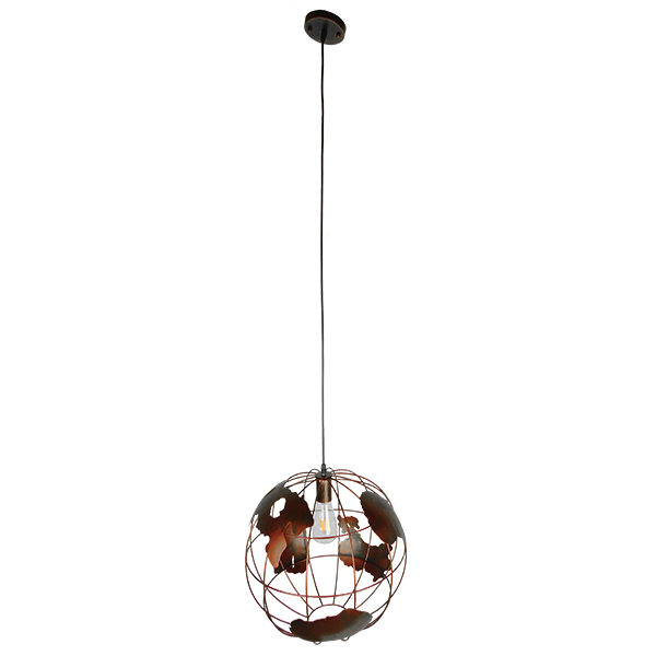 LEDTM® EARTH 01665 Vintage Κρεμαστό Φωτιστικό Οροφής με Ντουί 1 x E27 AC 220-240V IP20 - Χάλκινο - Μ40 x Π40 x Y40cm - Image 2