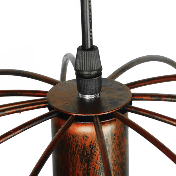 LEDTM® EARTH 01665 Vintage Κρεμαστό Φωτιστικό Οροφής με Ντουί 1 x E27 AC 220-240V IP20 - Χάλκινο - Μ40 x Π40 x Y40cm - Image 6