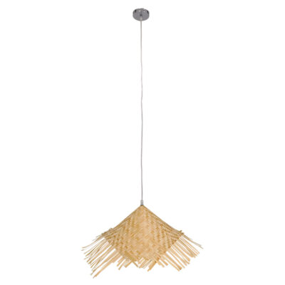 Alternative view of LEDTM® RICEHAT 01666 Boho Κρεμαστό Φωτιστικό Οροφής με Ντουί 1 x E27 AC 220-240V IP20 - Μπεζ - Μ70 x Π70 x Y25cm