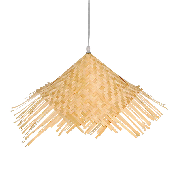 LEDTM® RICEHAT 01666 Boho Κρεμαστό Φωτιστικό Οροφής με Ντουί 1 x E27 AC 220-240V IP20 - Μπεζ - Μ70 x Π70 x Y25cm - Image 3