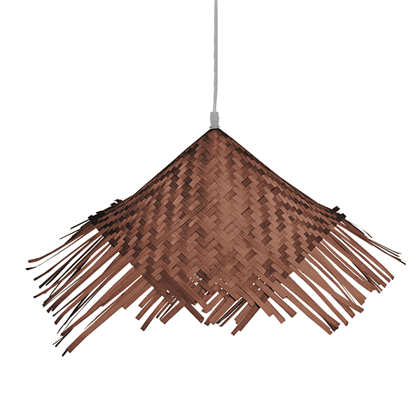 LEDTM® RICEHAT 01667 Boho Κρεμαστό Φωτιστικό Οροφής με Ντουί 1 x E27 AC 220-240V IP20 - Καφέ - Μ70 x Π70 x Y25cm - Image 3