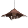 LEDTM® RICEHAT 01667 Boho Κρεμαστό Φωτιστικό Οροφής με Ντουί 1 x E27 AC 220-240V IP20 - Καφέ - Μ70 x Π70 x Y25cm - Image 4