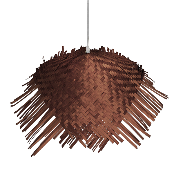 LEDTM® RICEHAT 01667 Boho Κρεμαστό Φωτιστικό Οροφής με Ντουί 1 x E27 AC 220-240V IP20 - Καφέ - Μ70 x Π70 x Y25cm - Image 5