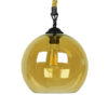 LEDTM® LENHAM 01668 Μοντέρνο Κρεμαστό Φωτιστικό Οροφής με Ντουί 1 x E27 AC 220-240V IP20 - Μπεζ & Μελί - Μ25 x Π25 x Y25cm - Image 3