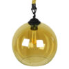 LEDTM® LENHAM 01668 Μοντέρνο Κρεμαστό Φωτιστικό Οροφής με Ντουί 1 x E27 AC 220-240V IP20 - Μπεζ & Μελί - Μ25 x Π25 x Y25cm - Image 5