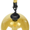 LEDTM® LENHAM 01668 Μοντέρνο Κρεμαστό Φωτιστικό Οροφής με Ντουί 1 x E27 AC 220-240V IP20 - Μπεζ & Μελί - Μ25 x Π25 x Y25cm - Image 6